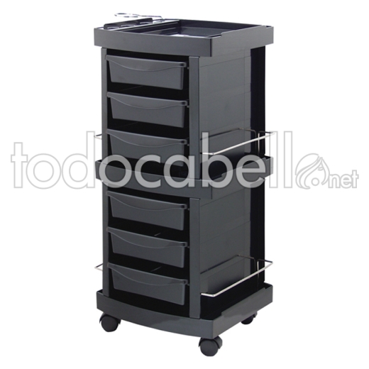 Eurostil Carrito Peluqueria Master Up Negro