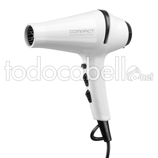 Eurostil Secador Compact Ii Iónico Turmalina 2000W Blanco