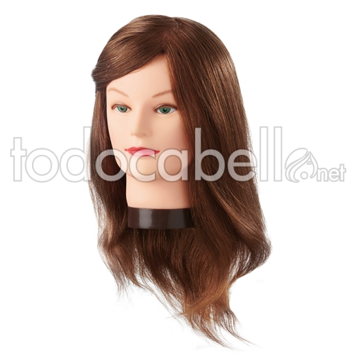 Eurostil Cabeza Maniquí Amber 25-40 cm pelo natural