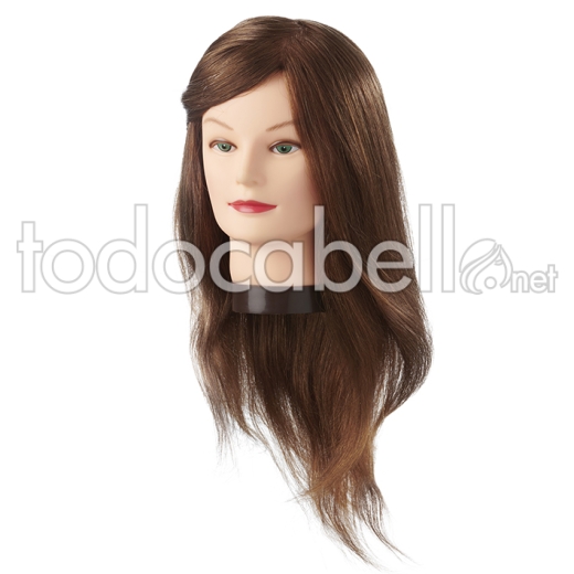 Eurostil Cabeza Maniquí Jenny 45-50 cm pelo natural