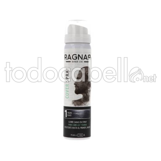 Ragnar Retoca Raices color negro 75ml para cabello y barba