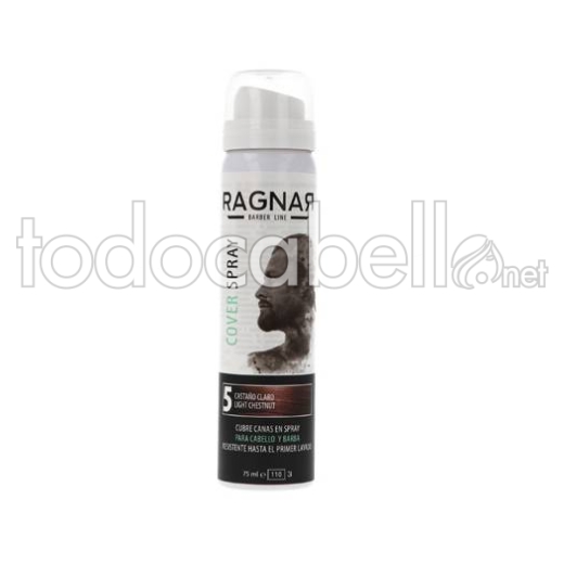 Ragnar Retoca Raices color castaño claro 75ml para cabello y barba