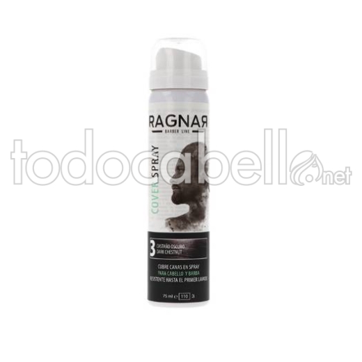 Ragnar Retoca Raices color castaño 75ml para cabello y barba