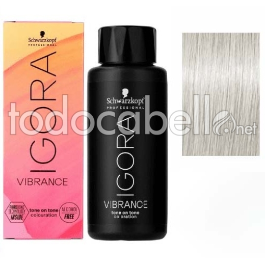 Schwarzkopf Tinte Demipermanente Igora Vibrance 10-12 Matizador Suave Ceniza Humo 60ml