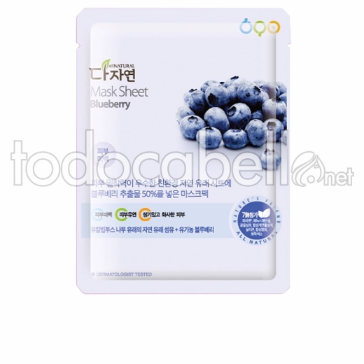 All Natural Mask Sheet ref blueberry 25ml