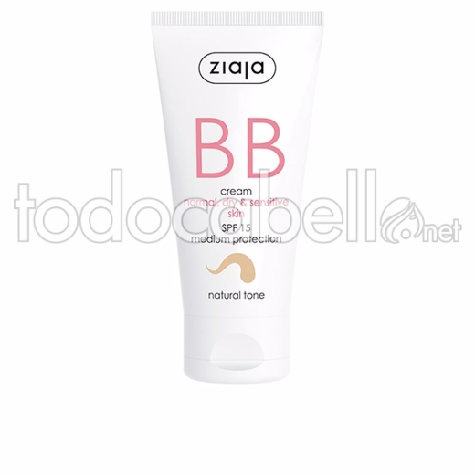 Ziaja BB Cream Pieles Normales, Secas y Sensibles Spf15 Tono natural 50ml