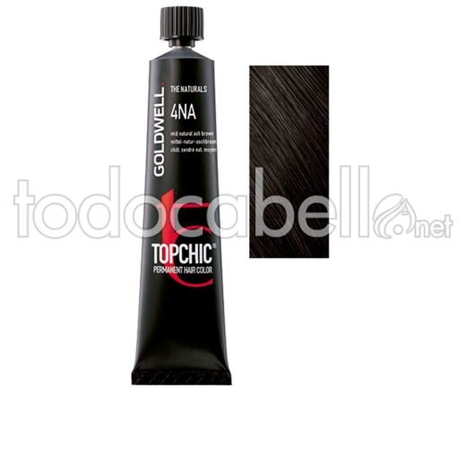 Goldwell Topchic Permanent Hair Color #4na 60 Ml