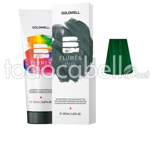 Goldwell Elumen Play Semi Permanent Hair Color Oxidant-free #green 120 Ml