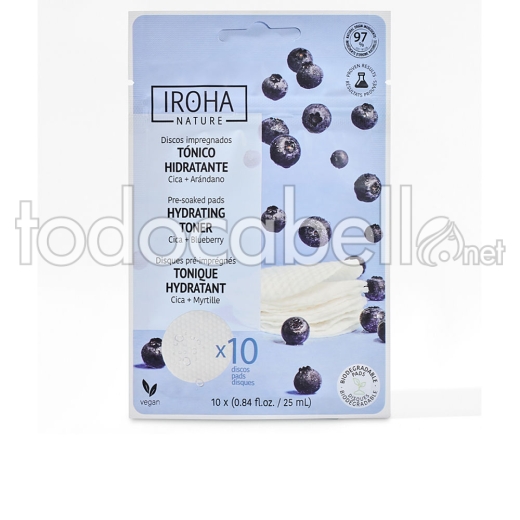 Iroha Hydrating Toner Pre-soaked Pads 10 U