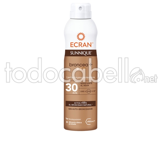 Ecran Ecran Sunnique Broncea+ Bruma Protect Spf30 250 Ml