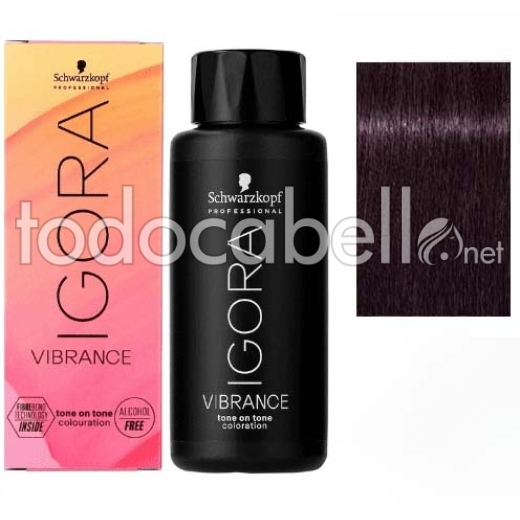 Schwarzkopf Tinte Demipermanente Igora Vibrance 3-19 negro ceniza violeta 60ml