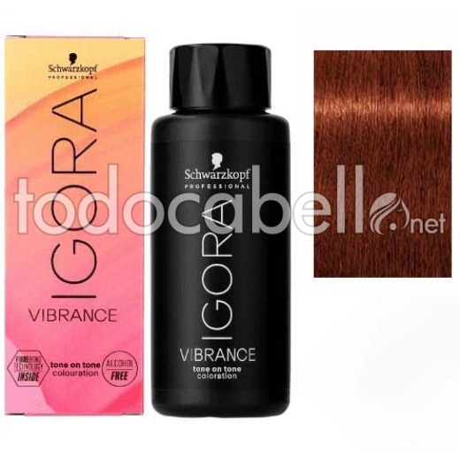 Schwarzkopf Tinte Demipermanente Igora Vibrance 6-78 rubio oscuro cobrizo rojo 60ml