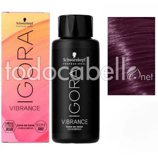 Schwarzkopf Tinte Demipermanente Igora Vibrance 6-99 rubio oscuro violeta intenso 60ml