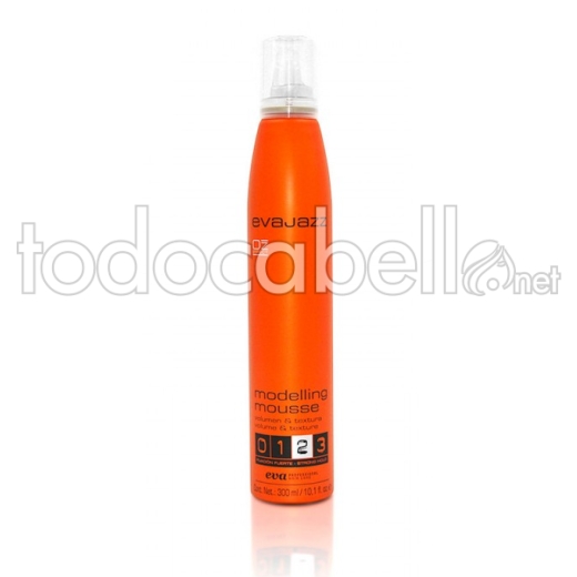 Eva Profesional EvaJazz MOUSSE MODELLING Espuma de fijación fuerte 300ml.