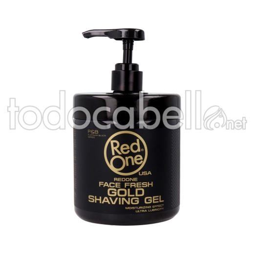 Red One Men Shaving Transparente Gold Gel 1000ml