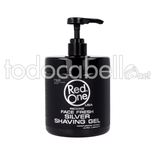 Red One Men Shaving Transparente Silver Gel 1000ml