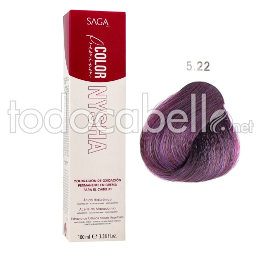 Saga Nysha Color Premium  Color 5.22 100 Ml