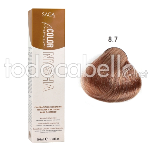 Saga Nysha Color Premium  Color 8.7 100 Ml