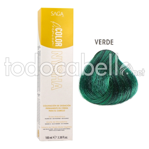 Saga Nysha Color Premium  Color Booster Verde 100 Ml