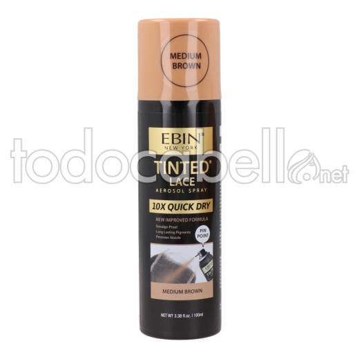 Ebin New York Quick Tinted Lace Spray Medium Brown 100Ml