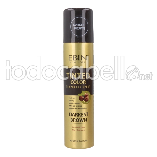 Ebin New York Tinted Color Darkest Brown Spray 100Ml