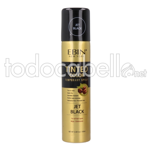 Ebin New York Tinted Color Jet Black Spray 100Ml