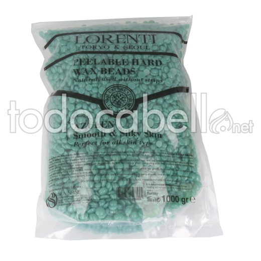 Lorenti Perlas De Cera Depilatoria 1000gr Azulen