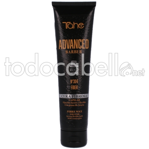 Tahe Advanced Barber 304 Cera Fibrosa. Cera de peinado fijación fuerte 100ml