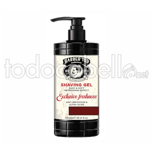 Barber Top Gel de Afeitar Frescor Exclusivo 1000ml