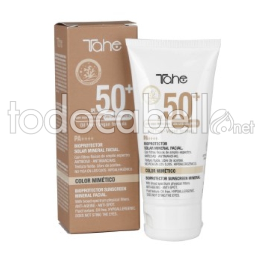 Tahe Bioprotector Solar Mineral Facial SPF 50+ Color Mimetico 50ml