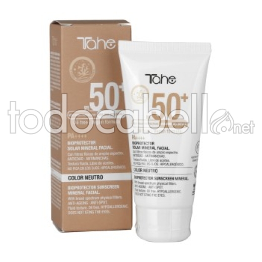 Tahe Bioprotector Solar Mineral Facial SPF 50+ Color Neutro 50ml