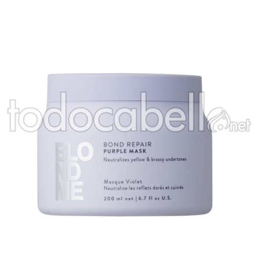 Schwarzkopf Blondme Bond Repair Mascarilla Nutritiva Morada 200ml