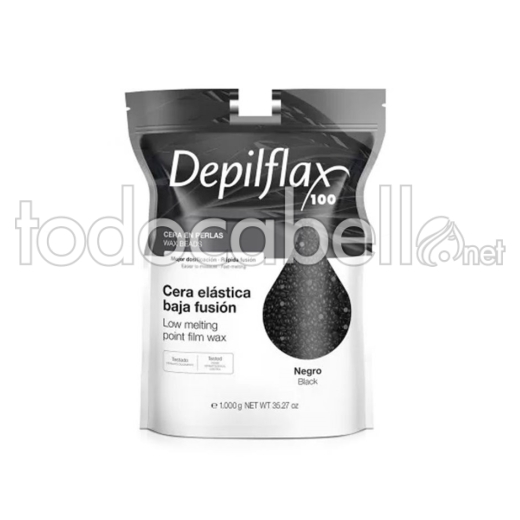 Depilflax Bolsa Cera Perlas Depilflax Negra Elastica 1Kg