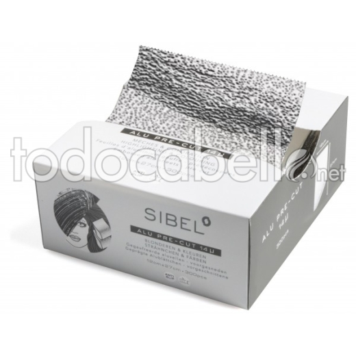 Sibel Papel Aluminio 12x27cm 300pcs color plata