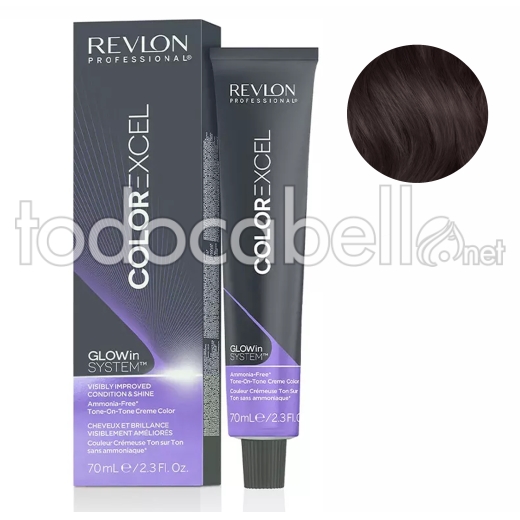 Revlon Tinte Revlonissimo Color Excel 4.42 Castaño Medio Marrón Irisado 70ml