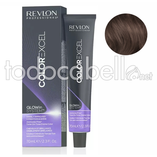 Revlon Tinte Revlonissimo Color Excel 5.24 Castaño Claro Irisado Cobrizo 70ml