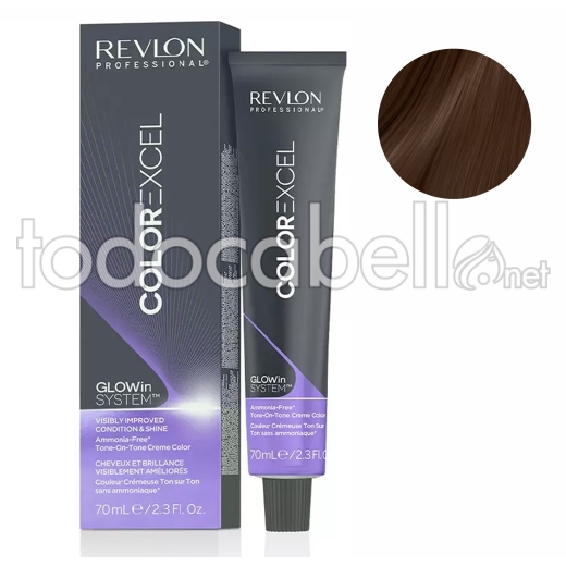 Revlon Tinte Revlonissimo Color Excel 5.34 Castaño Claro Dorado Cobrizo 70ml