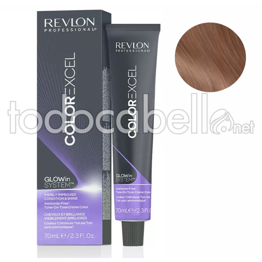 Revlon Tinte Revlonissimo Color Excel 7.43 Rubio Cobrizo Dorado 70ml