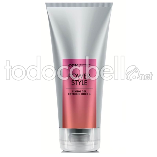 Eva Profesional EvaJazz POWER STYLE Gel fijador efecto rígido y brillante 200ml.