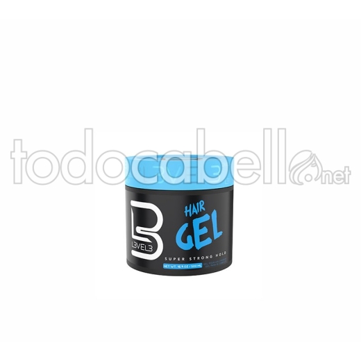 L3V3L Gel de peinado Súper Strog 3 500ml