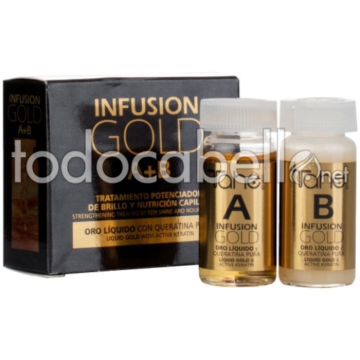 Tahe Infusion Gold A+B Tratamiento Potenciador de Brillo 2x10ml.