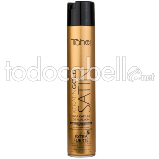 Tahe Keratin Gold Satin Laca fijación Extra-fuerte 5 400ml