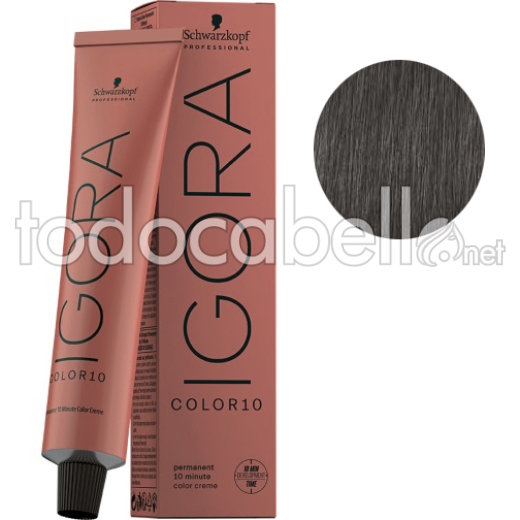 Schwarzkopf Tinte Igora Color10 Castaño Claro Ceniza Humo