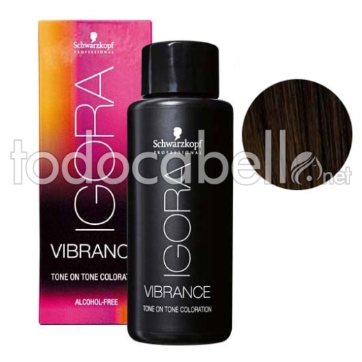 Schwarzkopf Tinte Demipermanente Igora Vibrance 3-0 castaño oscuro 60ml