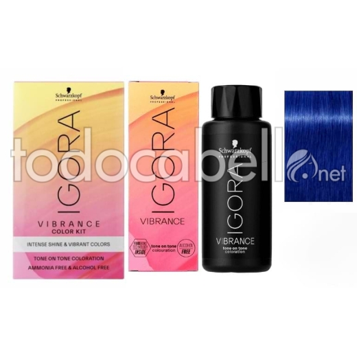 Schwarzkopf Tinte Demipermanente Igora Vibrance 0-22 Potenciador concentrado Humo 60ml