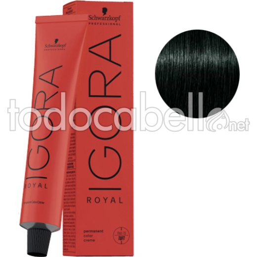 Schwarzkopf Tinte Igora Royal 3-22 Castaño Oscuro Humo Intenso + Oxigenada en promoción