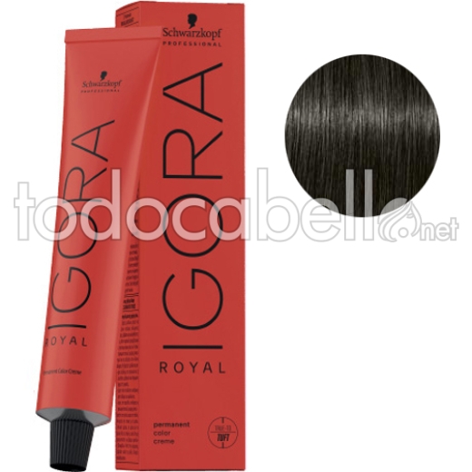 Schwarzkopf Tinte Igora Royal 5-21 Castaño Claro Humo Ceniza 60ml + Oxigenada en promoción