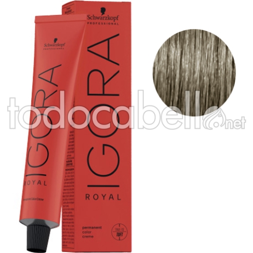 Schwarzkopf Tinte Igora Royal 7-13 Rubio Medio Ceniza Mate 60g + Oxigenada en promoción