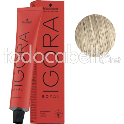 Schwarzkopf Tinte Igora Royal 9-19 Rubio Muy Claro Ceniza Violeta 60g + Oxigenada en promoción