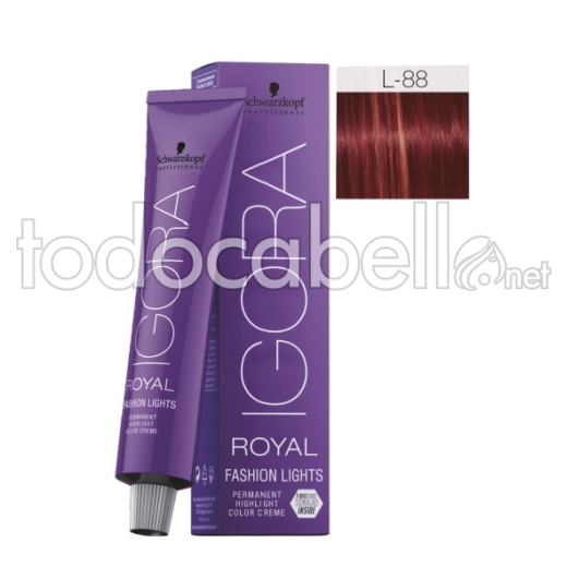 Schwarkopf Tinte Igora Royal Fashion Lights L-88 Rojo 60ml